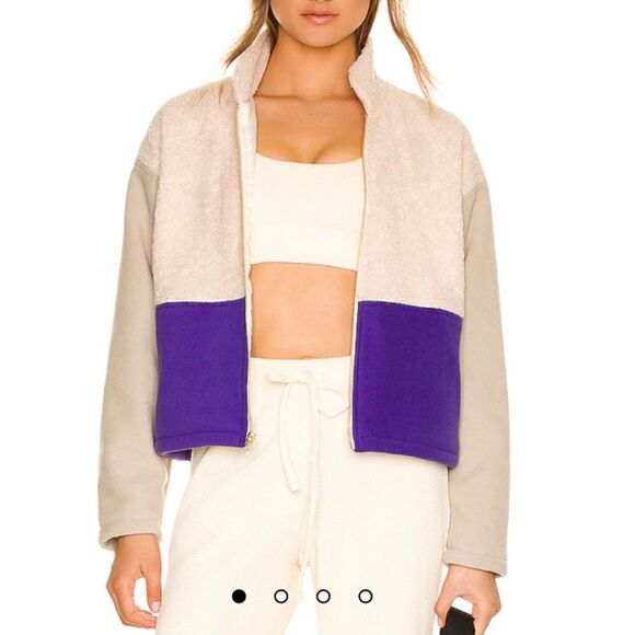 NWT DONNI. Colorblocked Sherpa Fleece Jacket Medium - Picture 1 of 15